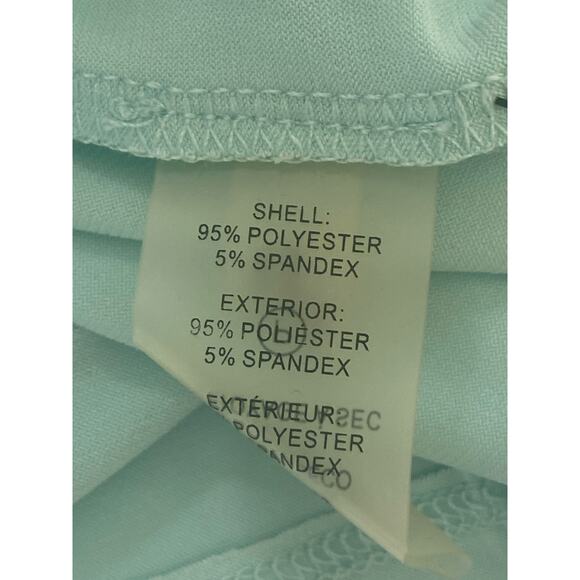 Calvin Klein Seafoam Sleeveless Pleated Neck Blouse Size Medium NWT - Picture 8 of 8